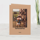 Lustige dunkle Humor Baby erste Schritte Karte (Rückseite)