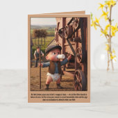 Lustige dunkle Humor Baby erste Schritte Karte (Gelbe Blume)