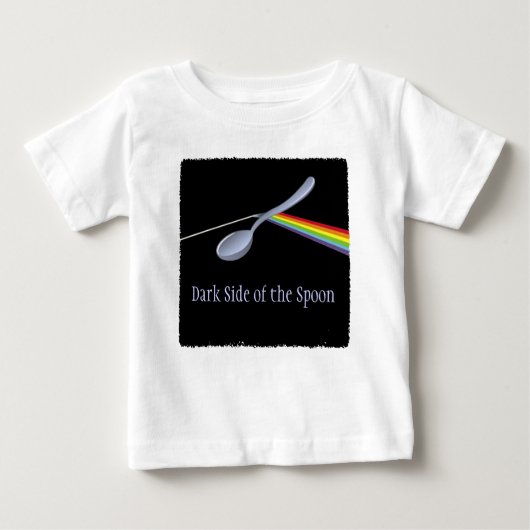 Lustige dunkle Seite des Löffel-Kleinkind-T-Shirts Baby T-shirt (Vorderseite)