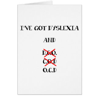 Lustige Dyslexie/O.C.D. Design