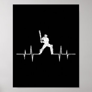 Lustige Ecg Cricket Game Liebhaber Geschenke Coole Poster