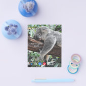 lustige echte Anwesen Postkarte entspannt koala Flyer (Einzeln)