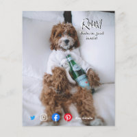 lustige echte Anwesen Postkarte Relaxhund