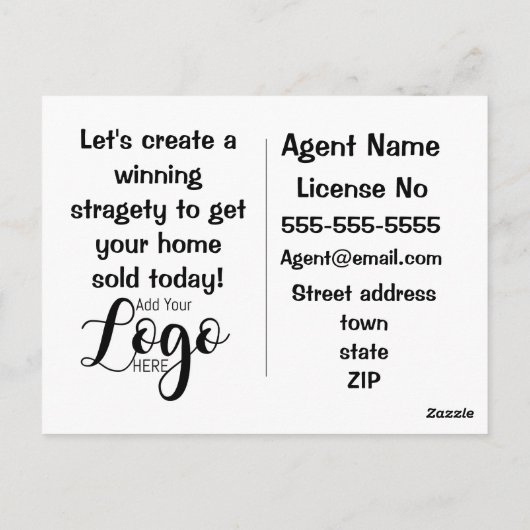 lustige echte Anwesen Postkarte Sie sind kein Baum (Rückseite)