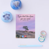 lustige echte Anwesen Postkarte Sie sind kein Baum Flyer (Einzeln)