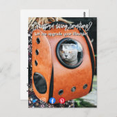 lustige, echte Anwesen Postkarte verkrampfte leben (Vorne/Hinten)