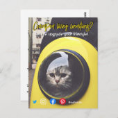 lustige, echte Anwesen Postkarte verkrampfte leben (Vorne/Hinten)