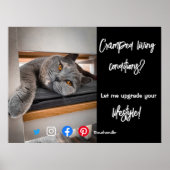 lustige echte Anwesen Postkarte verkrampfte lebend Poster (Vorne)