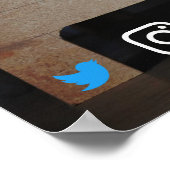 lustige echte Anwesen Postkarte verkrampfte lebend Poster (Ecke)