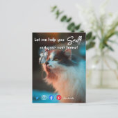 lustige echte Anwesen schnuppern bei der nächsten Postkarte (Stehend Vorderseite)