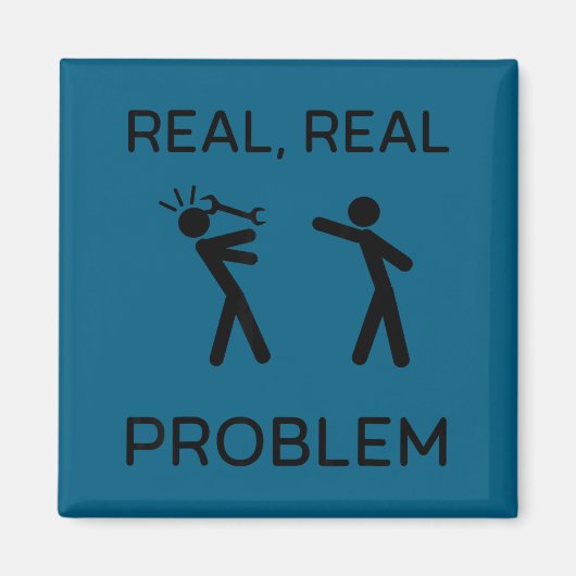 Lustige echte echte Problem-Stickman-Figur Mechani Magnet (Vorne)
