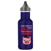 lustige Edelstahlflasche "OINK PIGGIE" (Links)