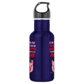 lustige Edelstahlflasche "OINK PIGGIE" (Vorderseite)