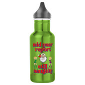 lustige Edelstahlflasche "STILL NAUGHTY" (Links)