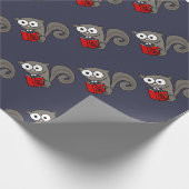Lustige Eichhörnchen-Lesung sind Sie Nuts Buch Geschenkpapier (Ecke)