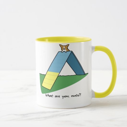 Lustige Ein-Rahmen Agilitycorgi-Tasse Tasse (Rechts)