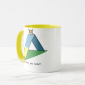 Lustige Ein-Rahmen Agilitycorgi-Tasse Tasse (Vorderseite Links)