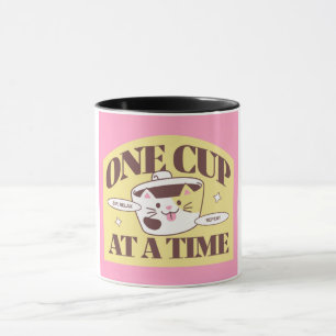 Lustige "Eine Tasse auf einmal" Katzen-Tasse - Süß