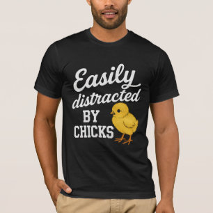 Lustige "Einfach abgelenkt durch Hühner" sarkastis T-Shirt