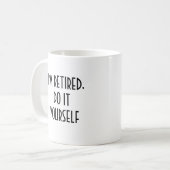 lustige, einfache Rente Kaffeetasse (Vorderseite Links)