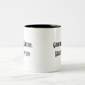 lustige, einfache Rente Zweifarbige Tasse (Mittel)