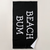 Lustige einfache Typen Strandtuch (Vorderseite)