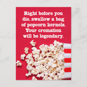 Lustige "Einfallslos" Postkarte direkt vor deinem 