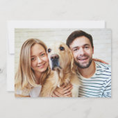 Lustige Einladung | Hundemutter | Hundevater (Rückseite)