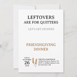 Lustige Einladung zum Thanksgiving-Dinner