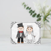 lustige Einladung zur Hochzeit (Stehend Vorderseite)