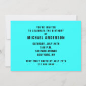 lustige Einladungen zum Geburtstag von Erwachsenen (Rückseite)