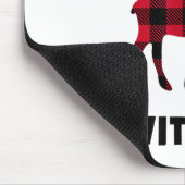 Lustige Einstellung Don't Moose With Me Winter Büf Mousepad (Ecke)
