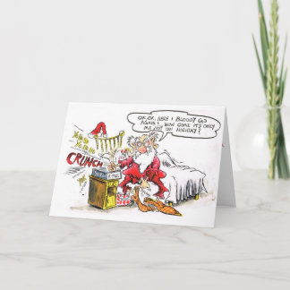 Lustige einzigartige Weihnachtskarte Karte