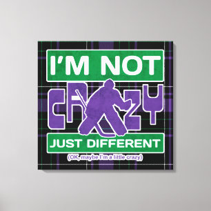 Lustige Eis-Hockeygoalie-Kasten-Leinwand Leinwanddruck