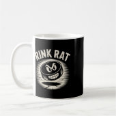 Lustige Eishockey-Eisbahn-Ratte Kaffeetasse (Links)
