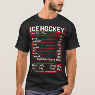Lustige Eishockey-Spieler-Ernährungsfakten Frauen T-Shirt