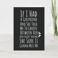 Lustige Eiskunstlaufkarten für ihn Männer Teenager