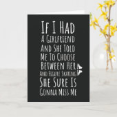 Lustige Eiskunstlaufkarten für ihn Männer Teenager Karte (Gelbe Blume)