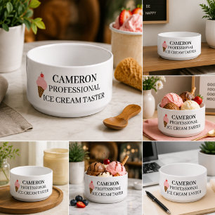 Lustige Eisliebhaber Humor Design Personalisiert B Napf