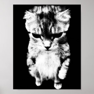 Lustige El Gato Traurige Katzenmeme Poster