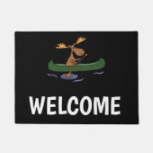 Lustige Elch-Canoeing Entwurf Fußmatte (Vorderseite)