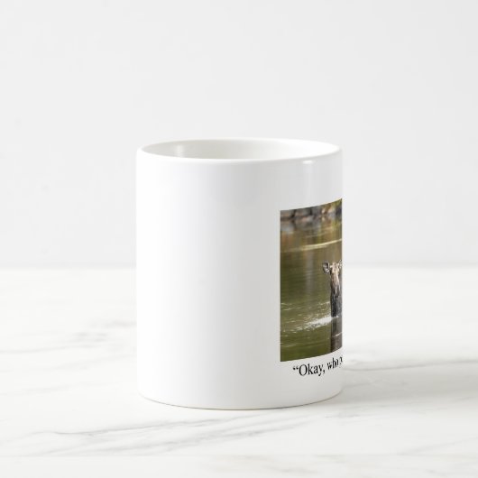 Lustige Elch-Kaffee-Tasse Kaffeetasse (Mittel)