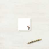 Lustige Elch-tragender Post-it Klebezettel (Auf Schreibtisch)