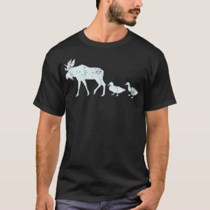 Lustige Elch- und Enten-Outdoor-Jagdenten-Shirts  T-Shirt