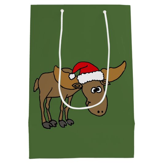 Lustige Elche in der Mittlere Geschenktüte (Rückseite)