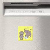 lustige Elefanten "Cartoon" Magnet (In Situ (Geschirrspüler))