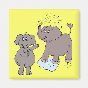 lustige Elefanten "Cartoon " Magnet