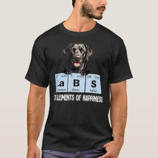 Lustige Elemente des Glücks Black Lab T-Shirt