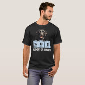 Lustige Elemente des Glücks Black Lab T-Shirt (Vorne ganz)