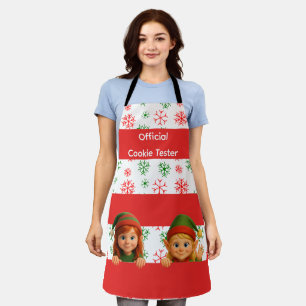 Lustige Elf-Beine Weihnachtsspaß am Nordpol Apro Schürze